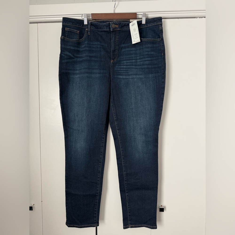 Chico's Dark Blue Straight Leg Jeans